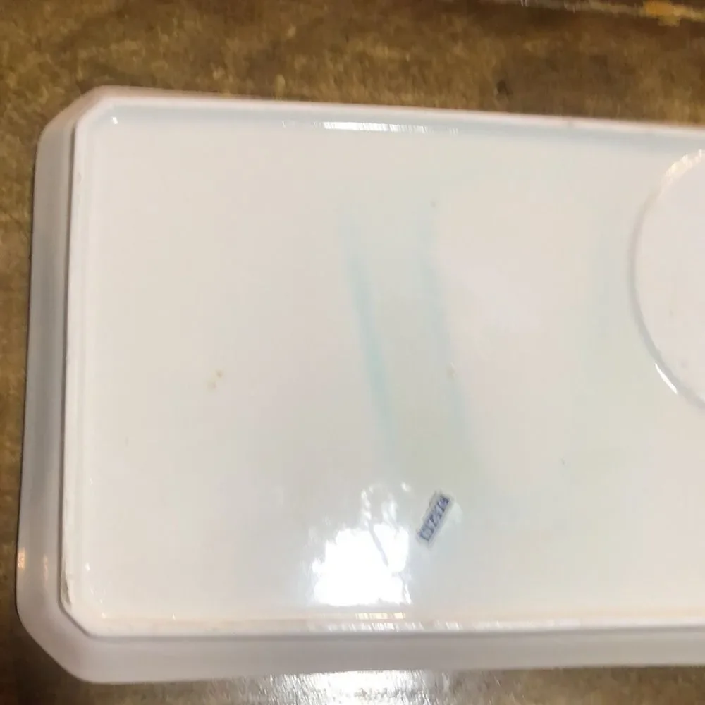 Vintage Ceramic‎ Tray with Floral Design Accent Unique Shape Decorative